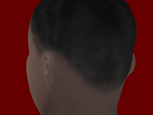 Ferland Mendy Head - Low poly head for game Modèle 3D