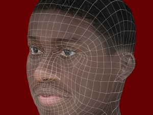 Ferland Mendy Head - Low poly head for game Modèle 3D
