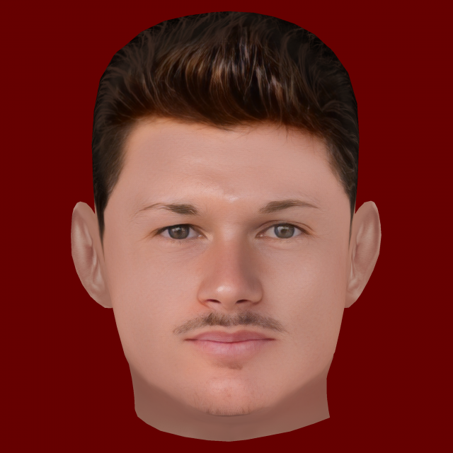 Fran Garcia Head - Low poly head for game 3D Модель .c4d .max .obj .3ds .fbx .stl .blend 