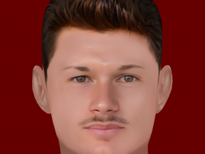 Fran Garcia Head - Low poly head for game 3D मॉडल