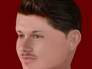 Fran Garcia Head - Low poly head for game 3D Модель