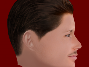 Fran Garcia Head - Low poly head for game 3D Модель