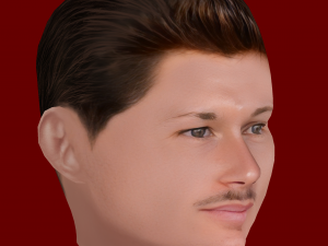 Fran Garcia Head - Low poly head for game 3D Модель