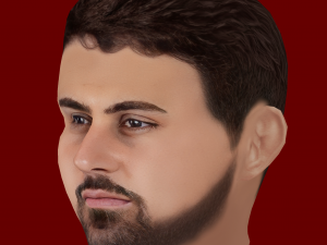 Josko Gvardiol Head - Low poly head for game 3D Модель