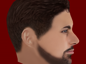 Josko Gvardiol Head - Low poly head for game 3D Модель