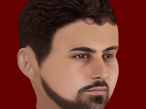 Josko Gvardiol Head - Low poly head for game 3D Модель