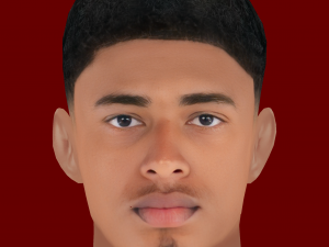 Jude Bellingham Head - Low poly head for game 3D मॉडल