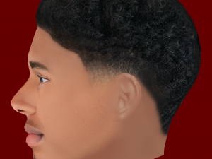 Jude Bellingham Head - Low poly head for game 3D मॉडल
