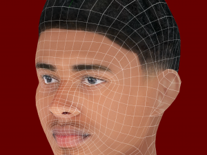 Jude Bellingham Head - Low poly head for game 3D मॉडल