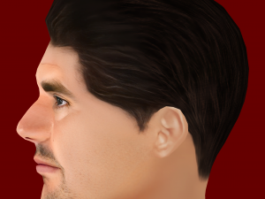 Thibaut Courtois Head - Low poly head for game 3D मॉडल