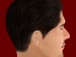 Thibaut Courtois Head - Low poly head for game 3D मॉडल