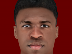 Vinicius Junior Head - Low poly head for game 3D Model