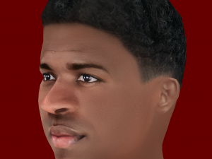 Vinicius Junior Head - Low poly head for game 3D मॉडल
