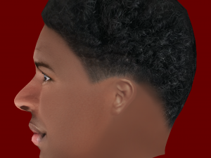 Vinicius Junior Head - Low poly head for game 3D मॉडल