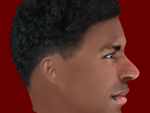 Vinicius Junior Head - Low poly head for game 3D मॉडल