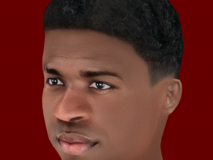 Vinicius Junior Head - Low poly head for game 3D मॉडल