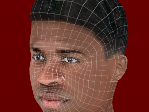 Vinicius Junior Head - Low poly head for game 3D मॉडल