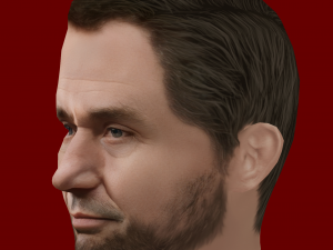 Low Poly Head of the President - Abraham Lincoln 3Dモデル