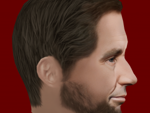Low Poly Head of the President - Abraham Lincoln 3Dモデル