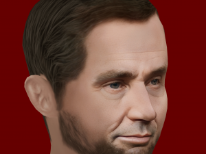 Low Poly Head of the President - Abraham Lincoln 3Dモデル