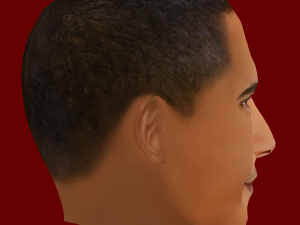 Low Poly Head of the President - Barack Obama 3D Модель