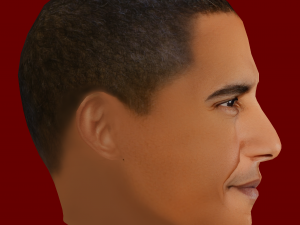 Low Poly Head of the President - Barack Obama 3D Модель