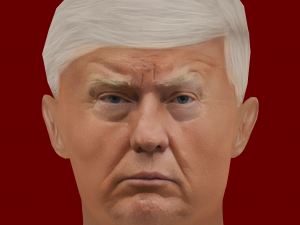 Low Poly Head of the President - Donald Trump 3D मॉडल