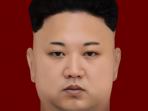 Low Poly Head of the President - Kim Jong Un 3D मॉडल