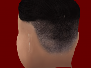Low Poly Head of the President - Kim Jong Un Modello 3D