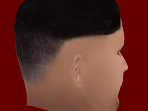 Low Poly Head of the President - Kim Jong Un Modello 3D