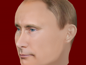 Low Poly Head of the President - Vladimir Putin 3D Модель