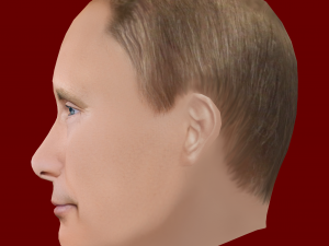 Low Poly Head of the President - Vladimir Putin 3D Модель