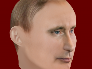 Low Poly Head of the President - Vladimir Putin 3D Модель