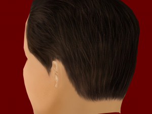 Low Poly Head of the President - Volodymyr Zelenskyy Modello 3D