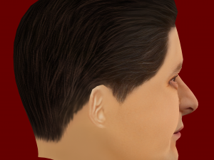 Low Poly Head of the President - Volodymyr Zelenskyy Modello 3D