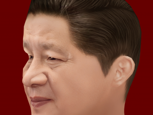 Low Poly Head of the President - Xi Jin Ping Modello 3D
