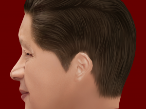 Low Poly Head of the President - Xi Jin Ping Modello 3D