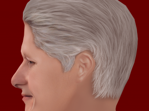 Low Poly Head of the President - Bill Clinton Modèle 3D