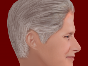 Low Poly Head of the President - Bill Clinton Modèle 3D