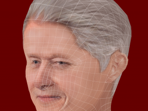 Low Poly Head of the President - Bill Clinton Modèle 3D