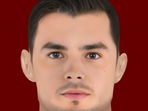Brahim Diaz Head - Low poly head for game 3D 모델