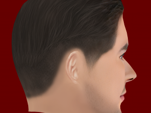 Brahim Diaz Head - Low poly head for game 3D Model