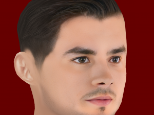 Brahim Diaz Head - Low poly head for game 3D Model