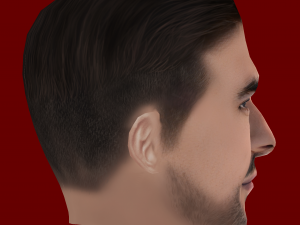 Dani Ceballos Head - Low poly head for game 3D Модель