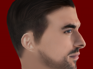 Dani Ceballos Head - Low poly head for game 3D Модель