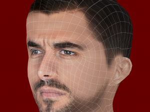 Dani Ceballos Head - Low poly head for game 3D Модель