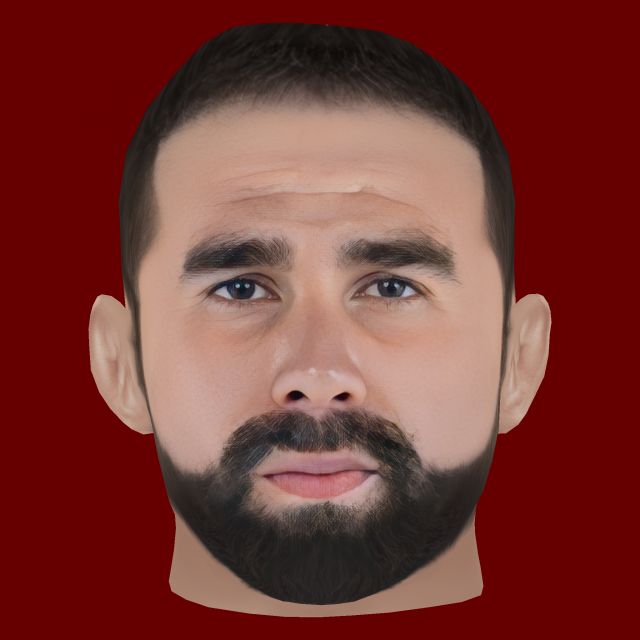 Daniel Carvajal Head - Low poly head for game Modelo 3D .c4d .max .obj .3ds .fbx .stl .blend 