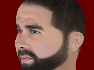 Daniel Carvajal Head - Low poly head for game Modelo 3D