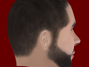 Daniel Carvajal Head - Low poly head for game Modelo 3D