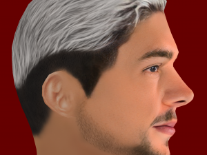 Federico Valverde Head - Low poly head for game 3Dモデル